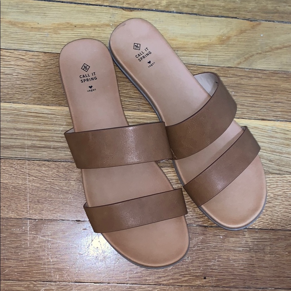 NEW - call it spring - vegan leather sandals
